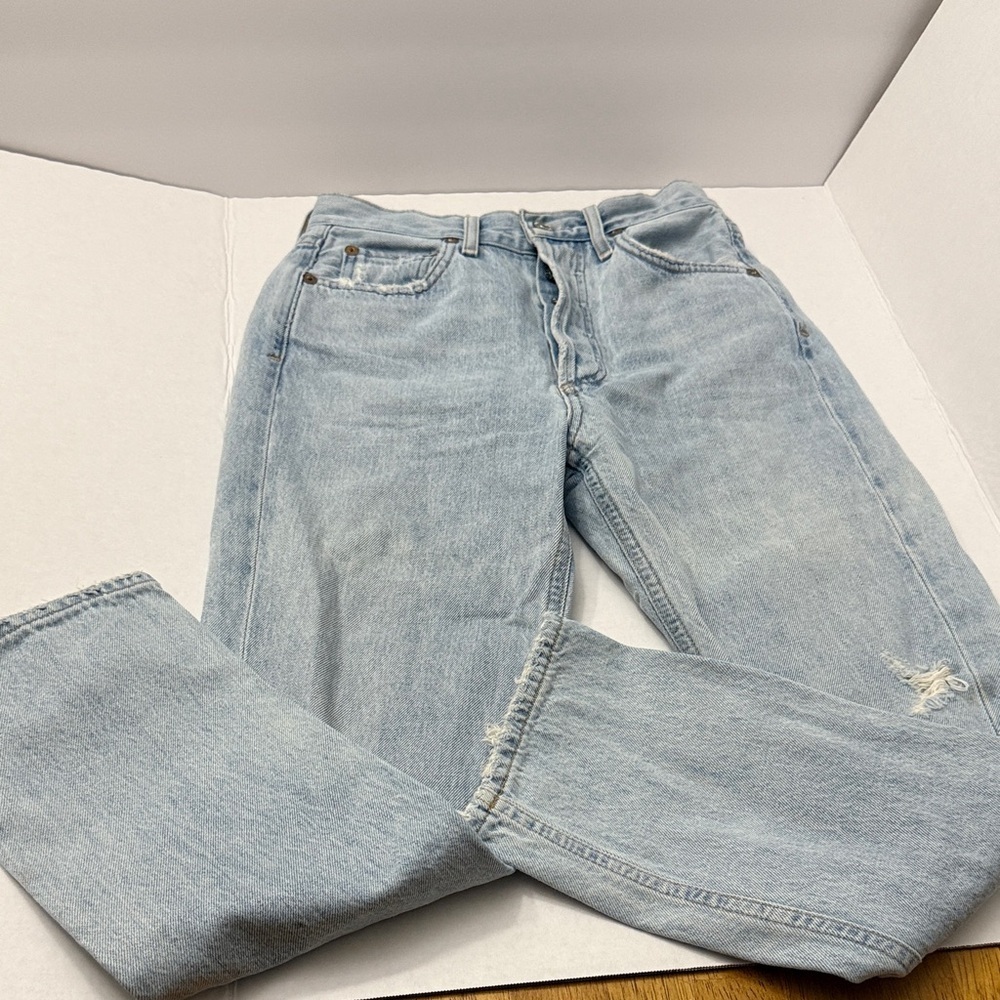 Agolde Light Blue Straight Leg Women's Jeans